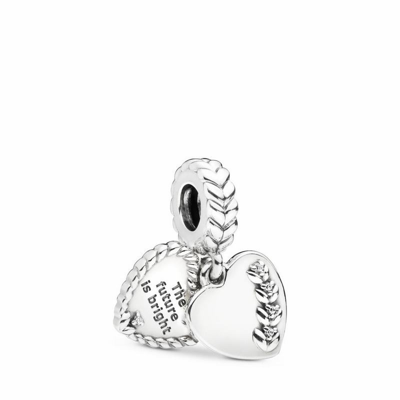 Pandora Bright Seeds Dangle Charm - Sterling Silver/Cubic Zirconia - Canada | GH8420DY